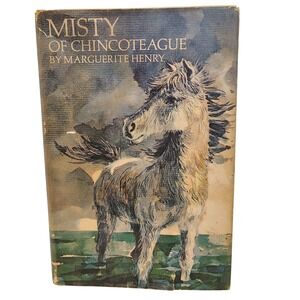 Vintage Misty of Chincoteague‎ Hardback Book  Marguerite Henry Book Club Edition